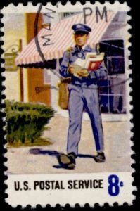 Stamp Mailman Delivery