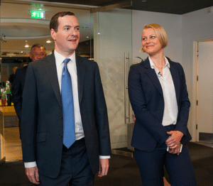 Claire Cockerton and George Osborne