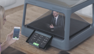 Holus Holographic Display Facetime call