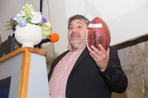 Jon Medved with Football