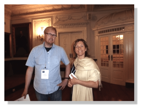 Oliver Gajda, ECN Executive Director and Adrienne Lotos, Head of Office at the Portuguese Chamber of Commerce and Industry in Lisbon