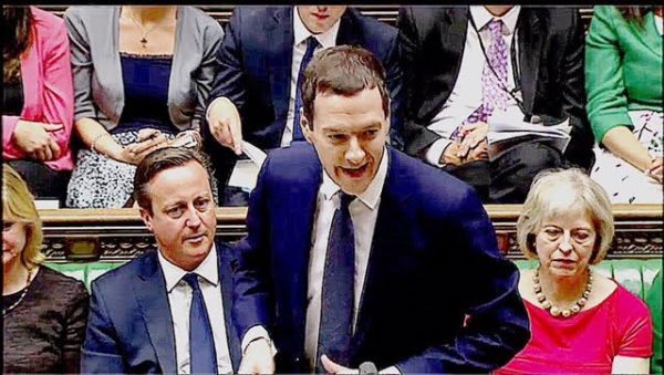 George Osborne Delivers Budget to Parliament 2015