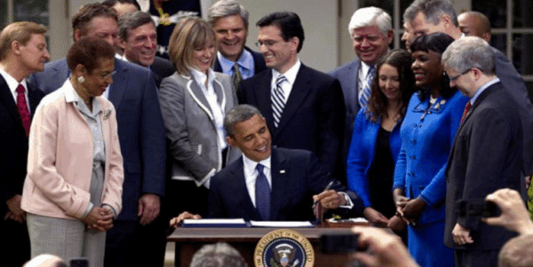 Obama Signs the JOBS Act with Steve Case