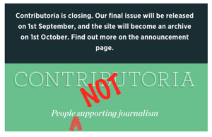 Contributoria Shuts Down