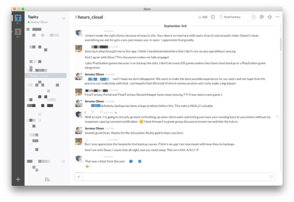 Slack is Great Hours App