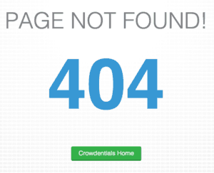 Crowdentials 404