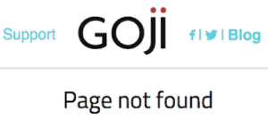 Goji Page Not Found