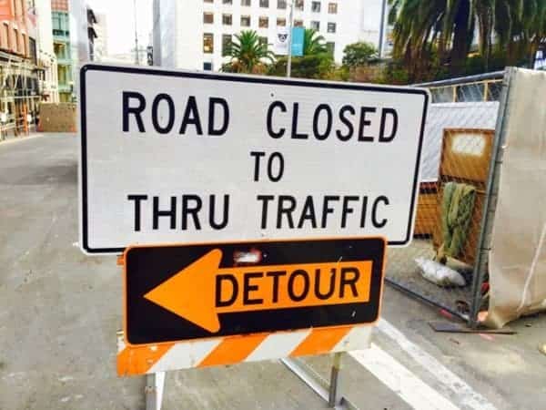 Road Closed Detour