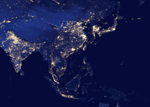 South East Asia at Night