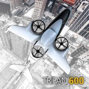 XTI TriFan 600 in air