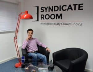 Goncalo at SyndicateRoom Cambs office