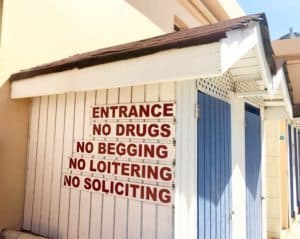 Entrance No Soliciting