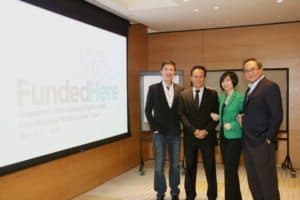 Michael Tee, Stanley Chew (Executive Director, FundedHere), Agnes Siaw, Lai Kwok Kin (Non-Executive Chairman, FundedHere)