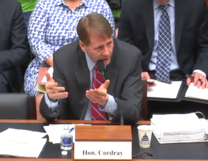 Richard Cordray testifying 1