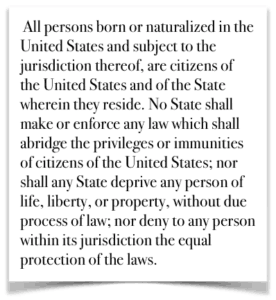 Constitution 14th Amendment Open