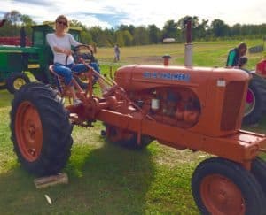 Girl on Tractor Farm Agriculture