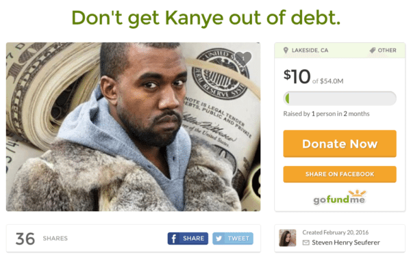 GoFundMe Kanye West Campaign