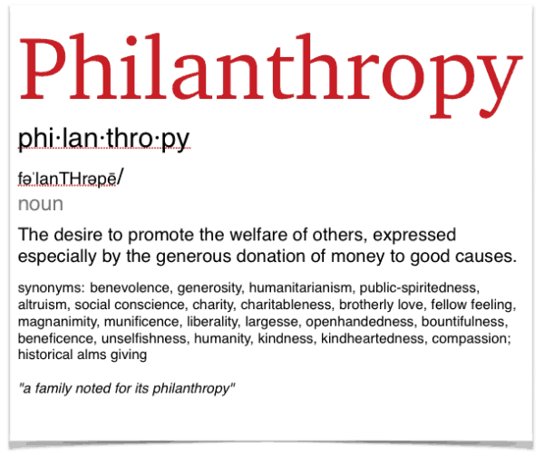 Philanthropy