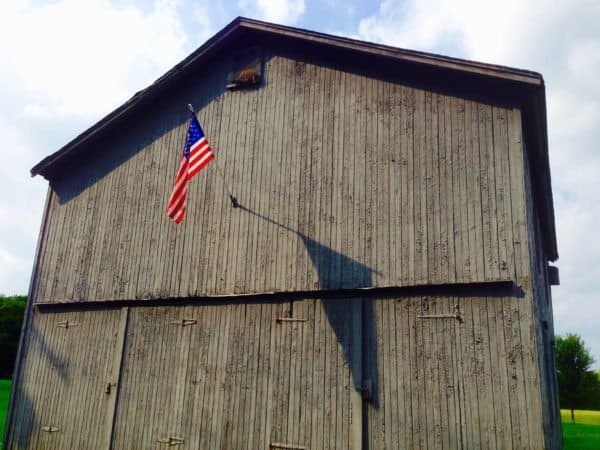 Barn American Flag Farm