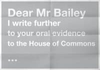Dear Mr Bailey