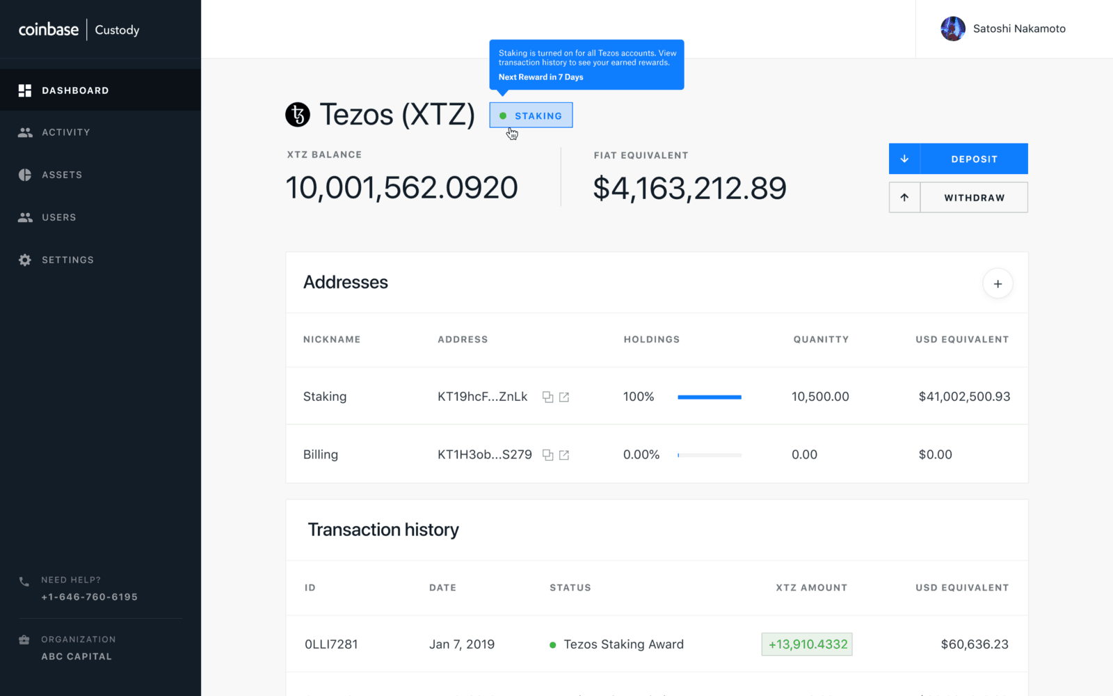 Coinbase Announces Texos (XTZ) Staking Support For ...