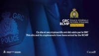 Cryptoasset seizure by the Royal Canadian Mounted Police (RCMP) and federal police in Eastern Canada, highlighting law enforcement’s involvement in cryptoasset regulation and crime prevention.