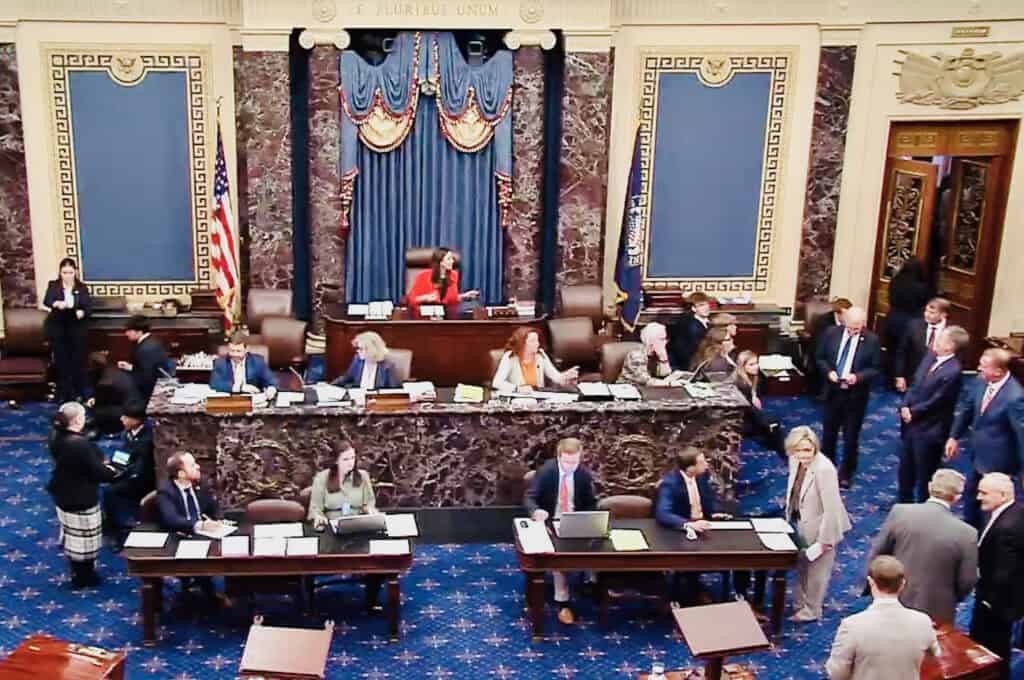 Photograph accompanying CLARITY Act stalls eleven votes short of cloture in a 49-50 Senate vote